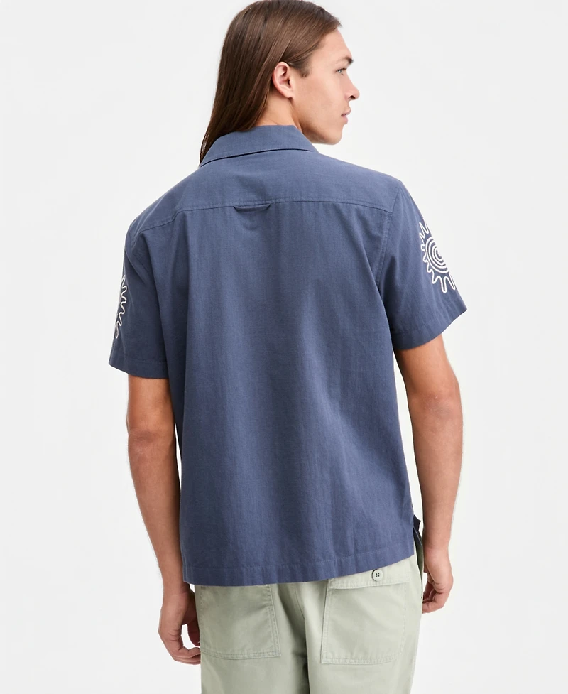 Sun + Stone Men's Danny Floral Camp Shirt, Macy's Exclusive