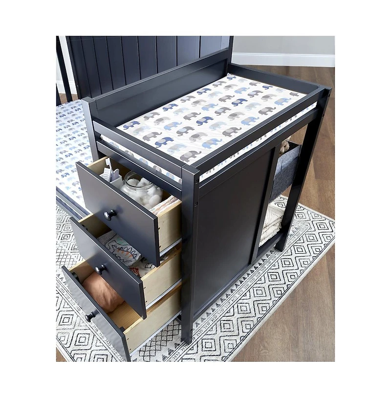 Sorelle Essex Convertible Crib and Changer Combo for Nursery