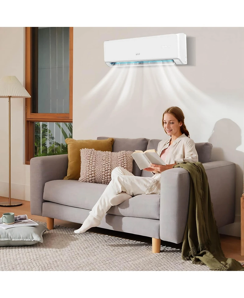 Costway 24000 Btu Wifi Enabled Mini Split Air Conditioner and Heater with Heat Pump