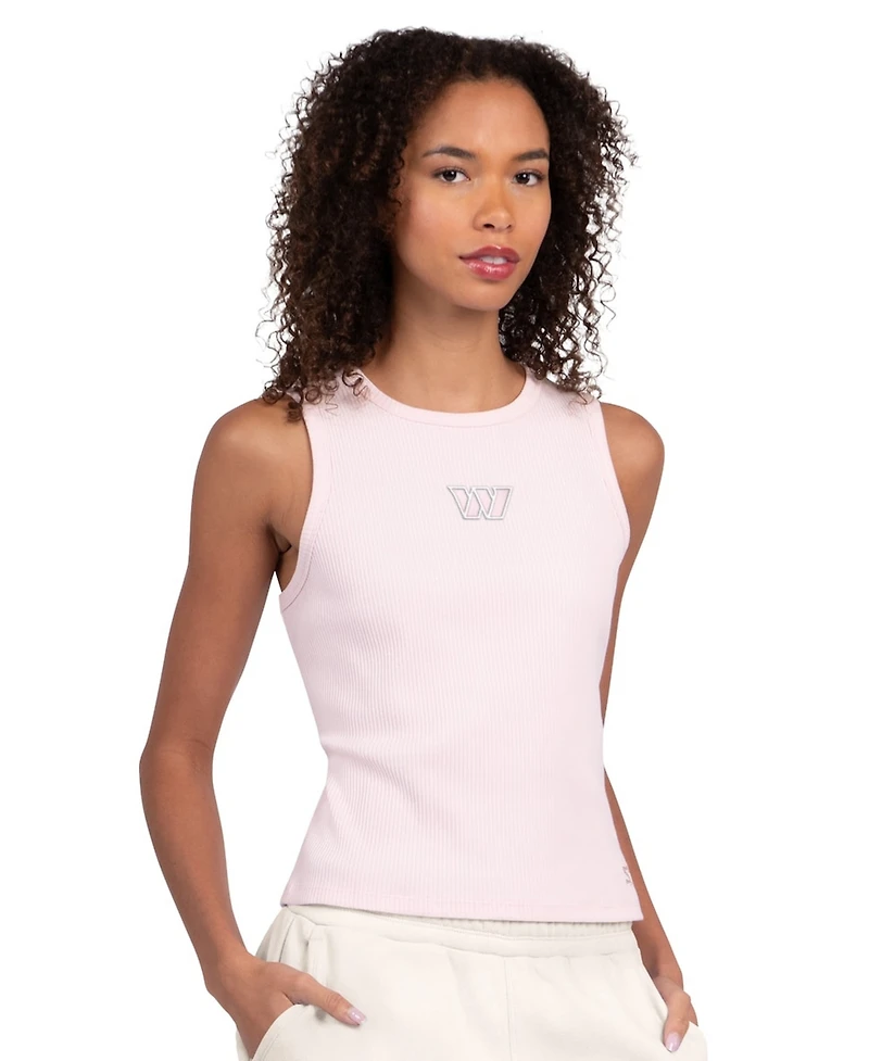 Starter Women's Pastel Pink Washington Commanders Travel Pastels Cropped Tank Top