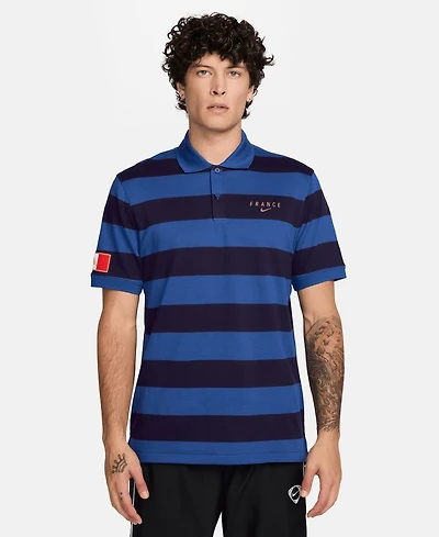 Nike Men's Blue France National Team Dri-fit Polo Shirt