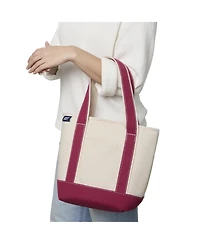 Lands' End Small Insulated Tote Bag with Zip Closure, Travel Cooler for the Pool, Park, and Day Trips