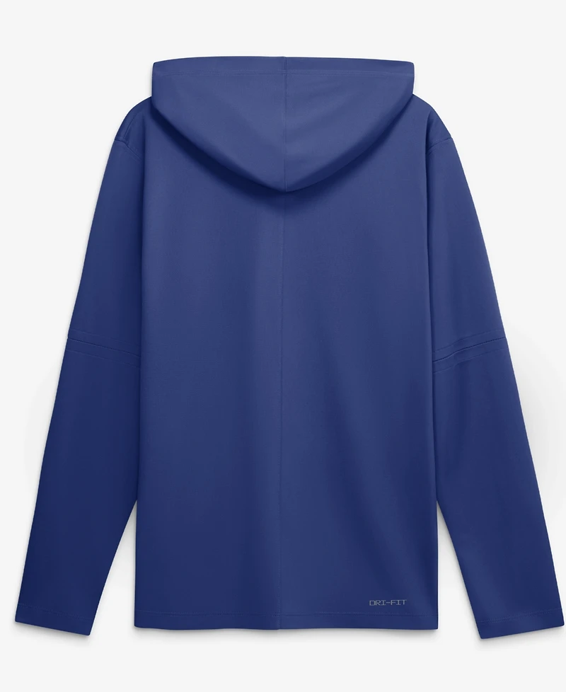 Nike Men's Royal New York Mets Authentic Collection Dri-fit Long Sleeve Hooded T-Shirt
