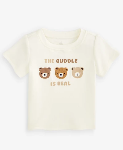 First Impressions Baby Boys' 3M-24M Mix & Match Short-Sleeve The Cuddle Is Real Bear T-Shirt, Macy's Exclusive