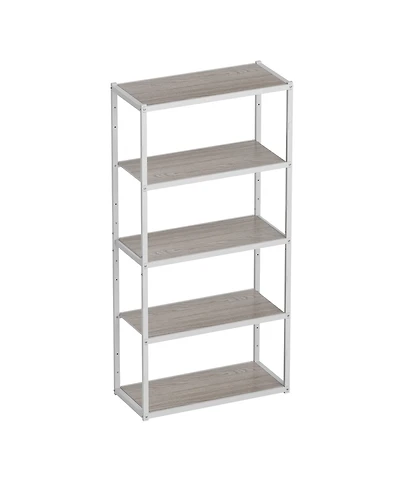 5-Shelf Heavy-Duty Adjustable Garage Storage Shelving, White (35 in. W x 71.1 in. H x 15.7 in. D