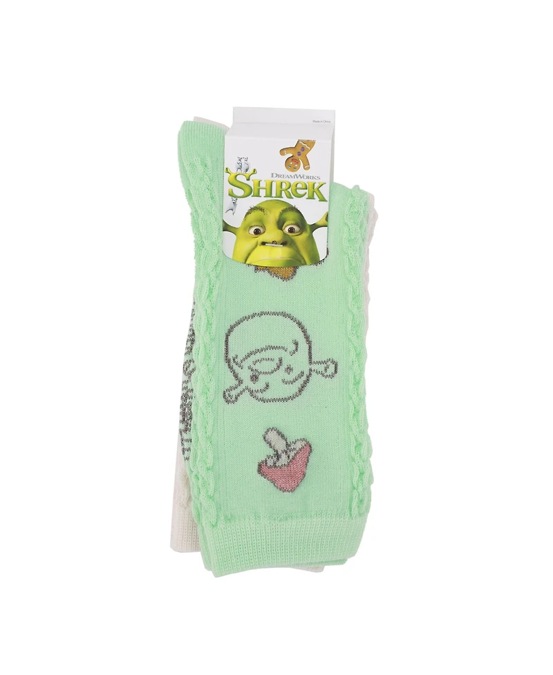 Shrek Women's Donkey Flora Patterns 2-Pair Socks