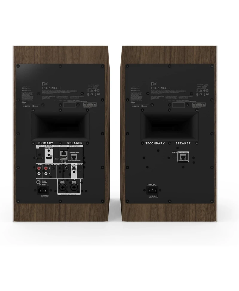 Klipsch The-nines-ii-walnut 8inch Dolby Atmos Powered Speaker Pair