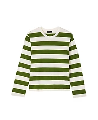 Whistles Women's Relaxed Stripe Long Sleeve Tee