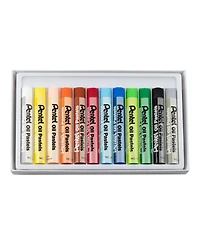 Pentel Oil Pastels Box Set with 12 Count Sets Pack of 12