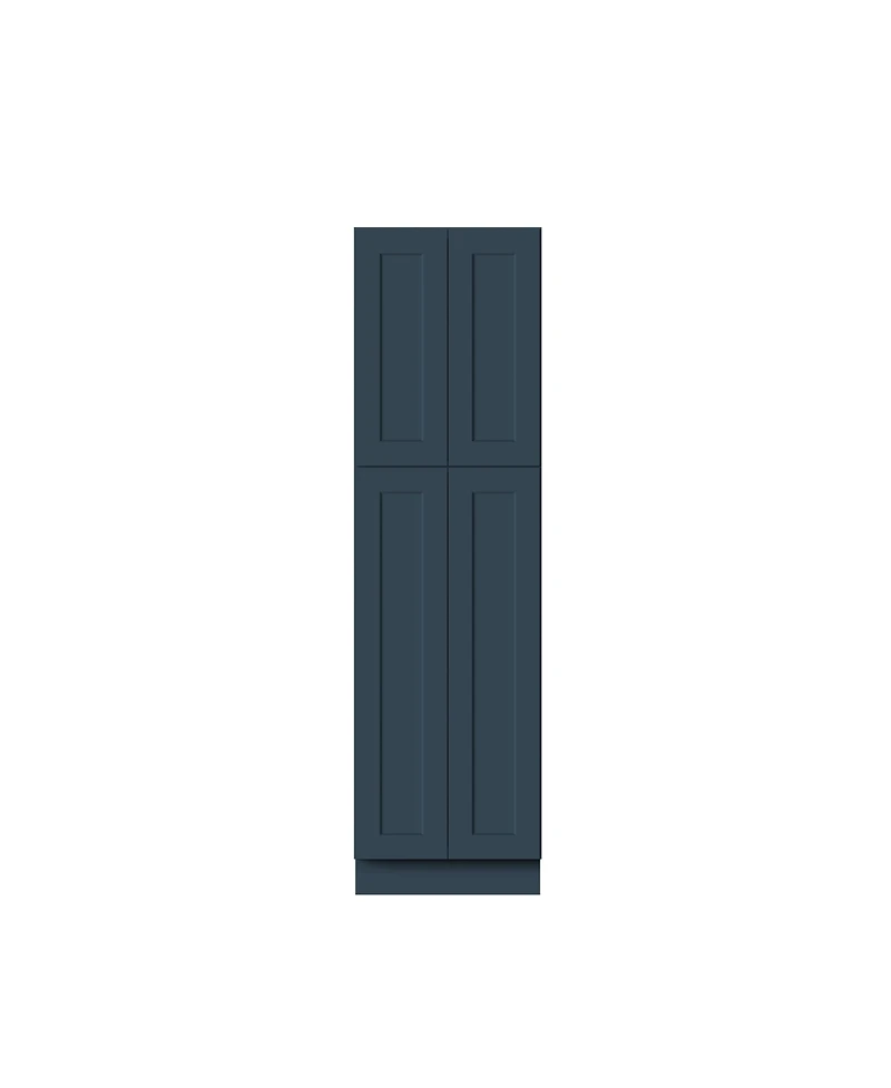 Boyel Living 84 Inch Hight Pantry Cabinet 4 Doors 4 Shelves, Ready to Assemble Kitchen Cabinet with Solid Wood Frame, Soft-Close Slides and Hinges