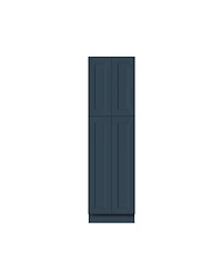 Boyel Living 84 Inch Hight Pantry Cabinet 4 Doors 4 Shelves, Ready to Assemble Kitchen Cabinet with Solid Wood Frame, Soft-Close Slides and Hinges