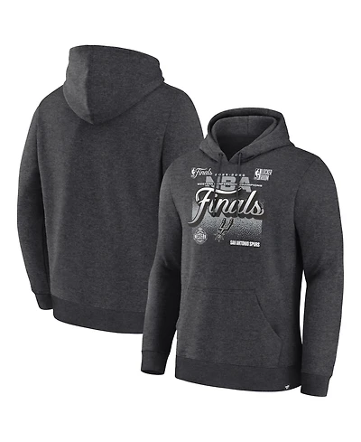 Fanatics Men's Charcoal San Antonio Spurs 2026 Western Conference Champions Locker Room Pullover Fleece Hoodie