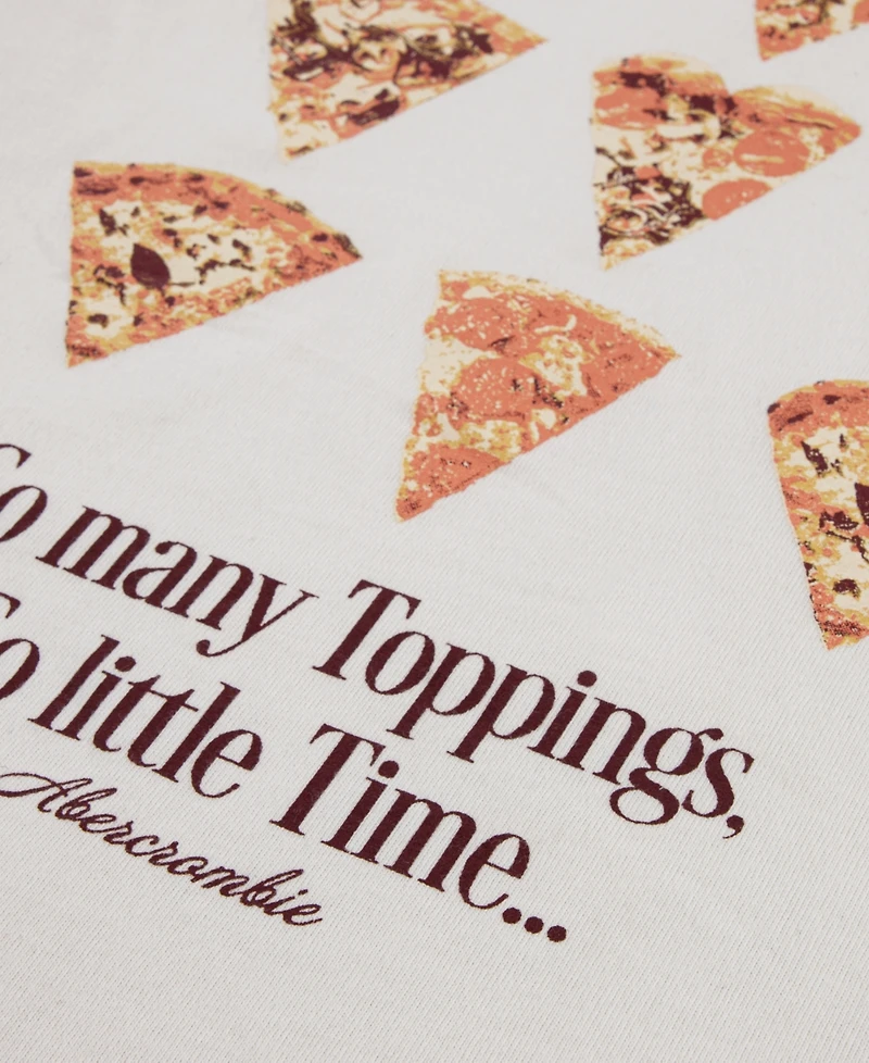 abercrombie kids Girls' 5-16 Pizza Oversized T-Shirt