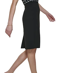 Calvin Klein Women's Scuba Crepe Pencil Skirt, Regular & Petite