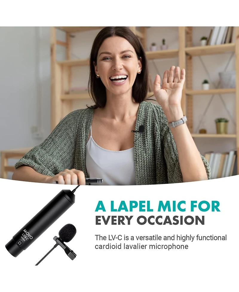 Movo LV4-c Cardioid Xlr Lavalier Microphone
