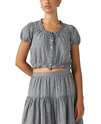 Levi's Plus Chiara Front Button Short-Sleeve Blouse