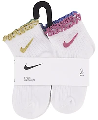 Nike Little Girls 6-Pack Lettuce Ankle Socks