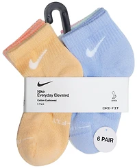 Nike Boys' and Girls' 4-7 Dri-fit Elevated Ankle Socks, 6-Pack