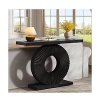Slickblue Modern Console Table with Geometric Base