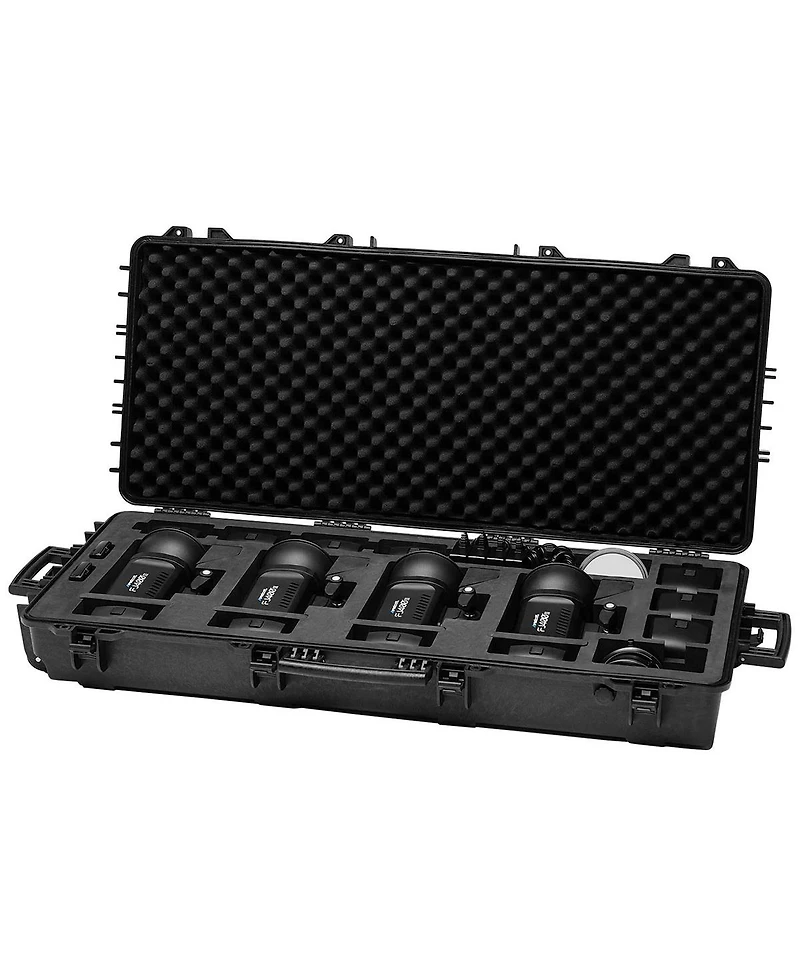 Westcott 4418 Waterproof Rolling Hard Case with Laser-Cut Foam for 4x FJ400 and FJ800 Strobe