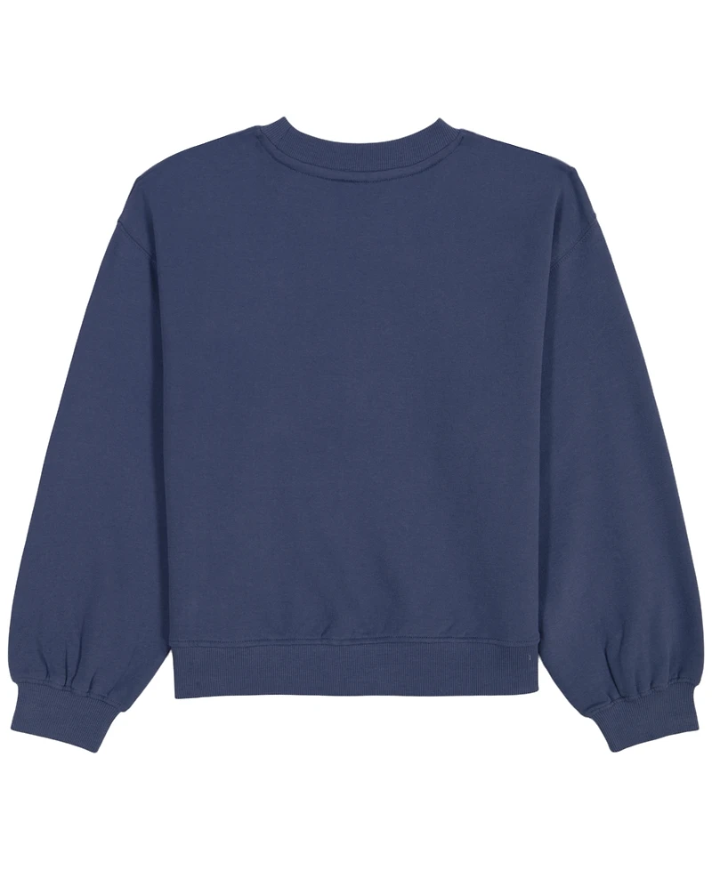 Tommy Hilfiger Girls' 7-16 Embroidered Long-Sleeve Sweatshirt
