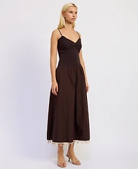 En Saison Women's Stella Mixed Media Sleeveless Dress