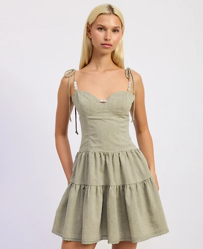 En Saison Women's Adele Sleeveless Sweetheart Neck Mini Dress