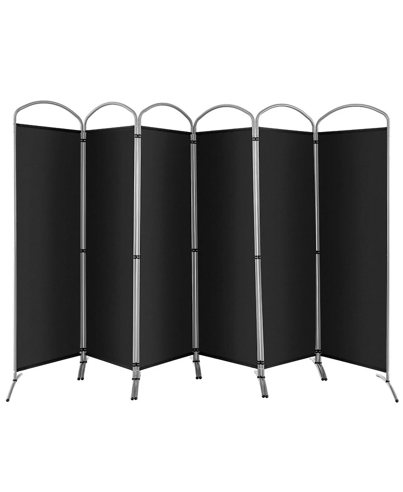 sumyeg 6-Foot 6-Panel Freestanding Folding Privacy Screen Room Divider for Indoor Use