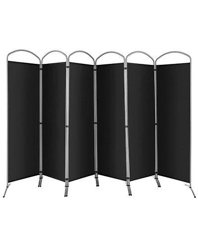 sumyeg 6-Foot 6-Panel Freestanding Folding Privacy Screen Room Divider for Indoor Use