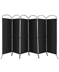 sumyeg 6-Foot 6-Panel Freestanding Folding Privacy Screen Room Divider for Indoor Use