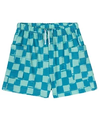 Monsters Inc. Girls Ruffle Short Sleeve Tee and French Terry Pocket Shorts Outfit