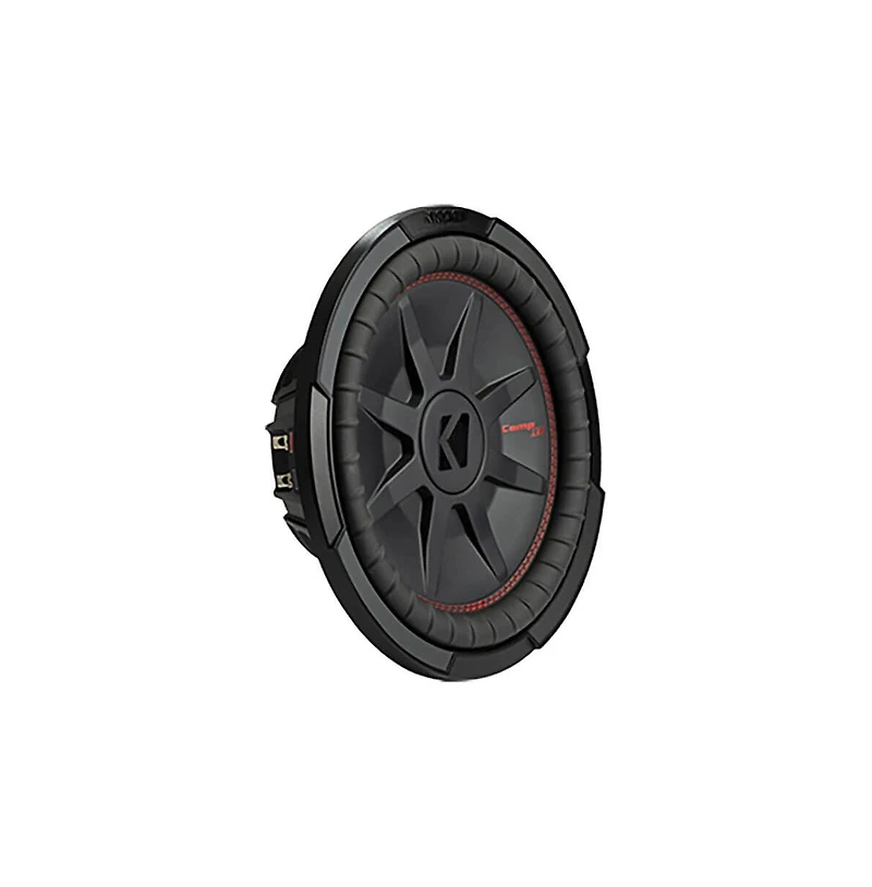 Kicker 12" CompRT 4-Ohm Subwoofer Slim Design High-Performance Bass - 48CWRT124