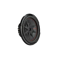 Kicker 12" CompRT 4-Ohm Subwoofer Slim Design High-Performance Bass - 48CWRT124