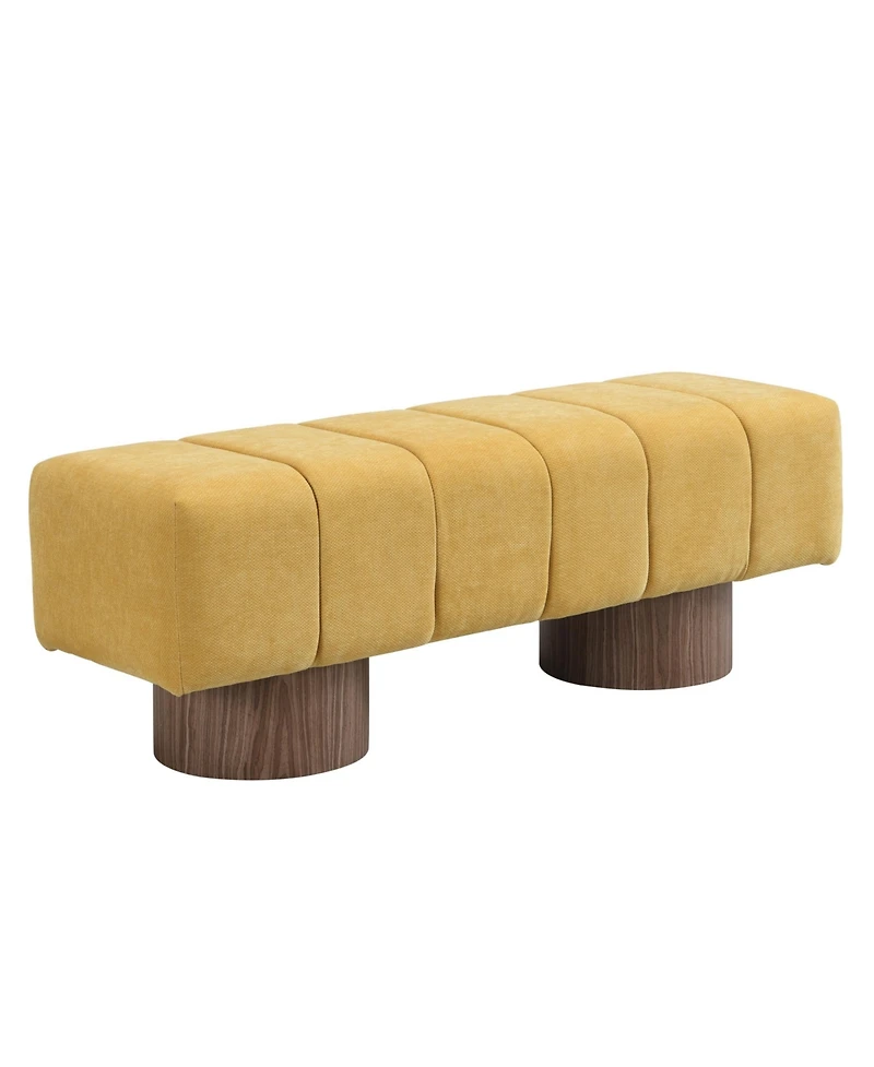 Flynama Chenille No-Assembly Dining Bench