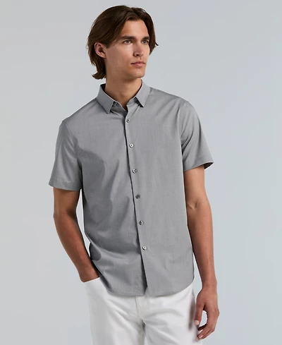Perry Ellis Men's Slim-Fit Short-Sleeve Shirt