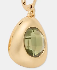 Anne Klein Stone Pebble Drop Earrings