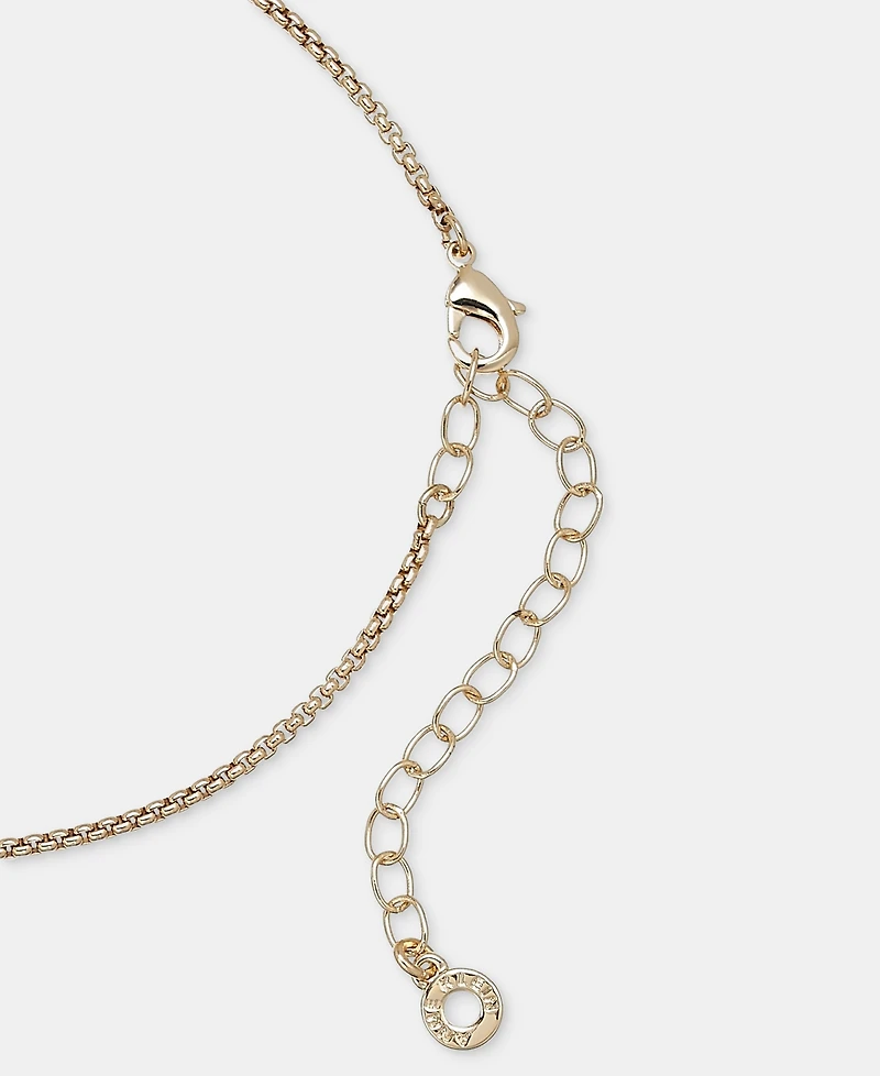 Anne Klein Stone Pebble Pendant Necklace, 16" + 3" extender