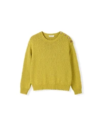 Celtic & Co. Women's Slub Knit Button Detail Sweater