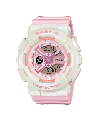 G-Shock Women's Baby G Japanese Quartz Analog Digital Pink Resin Watch 43.4mm