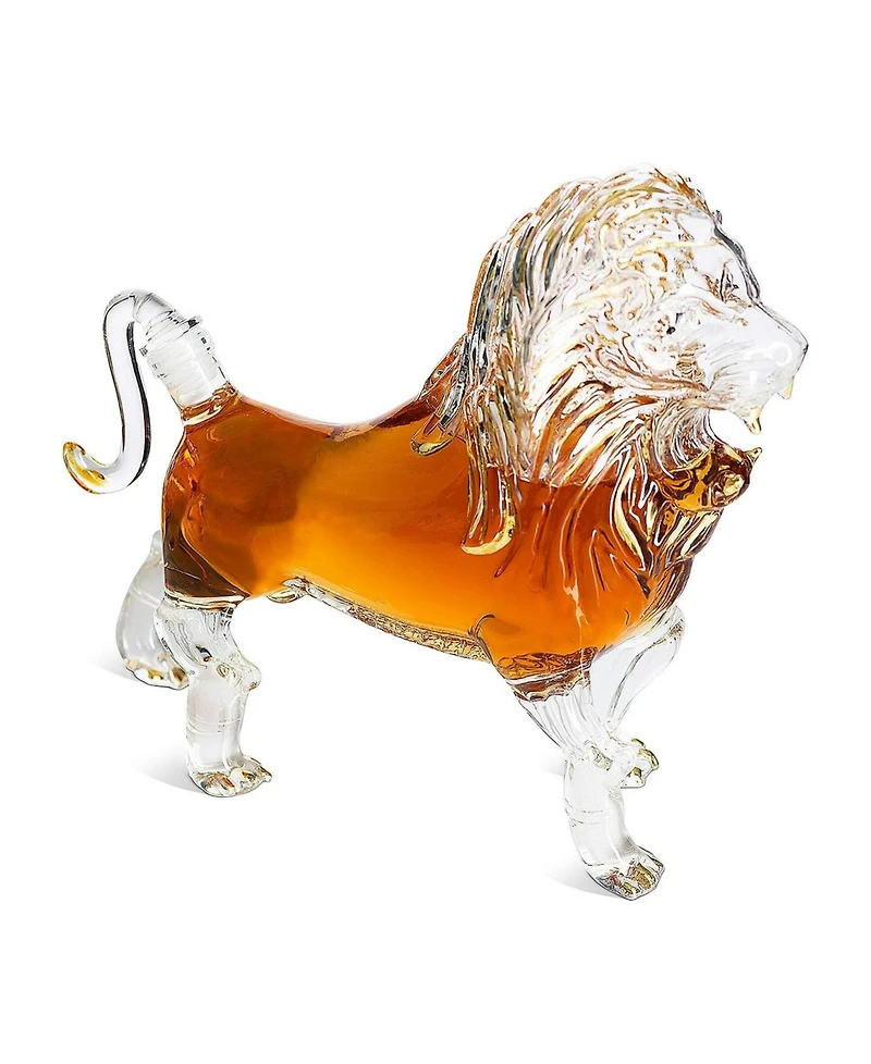 The Wine Savant Lion 17 oz. Whiskey Decanter
