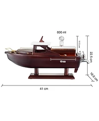 The Wine Savant 27 oz. Glass Ship Decanter