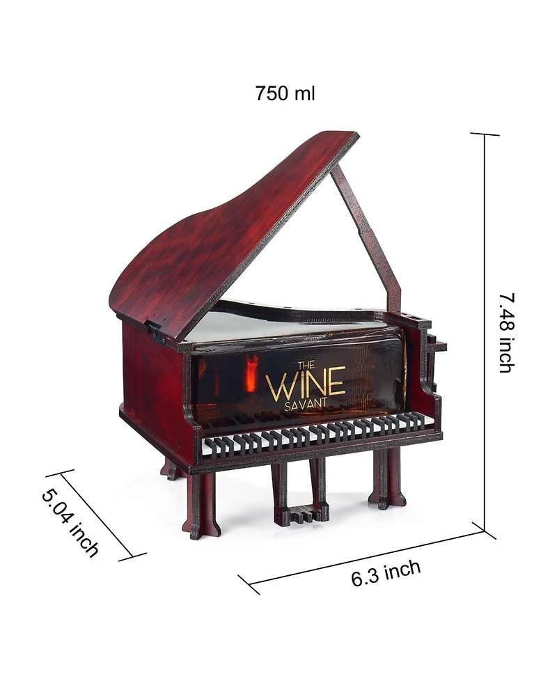 The Wine Savant Piano Shaped 25 oz. Decanter