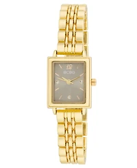 Bcbg Women's Quartz Rectangle Gold Stainless Steel Watch 21mm