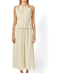 English Factory Women's Ruffled Tube Top Dress