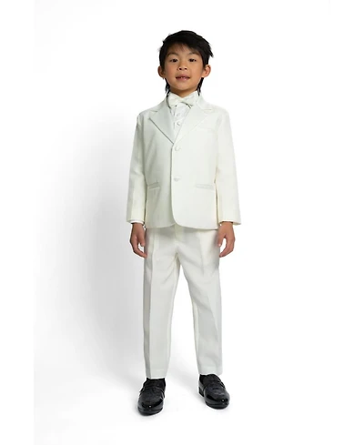 Peanut Butter Collection Toddler Boys Bond 5-Piece Shirt, Bowtie, Jacket, Vest and Pants Tuxedo Set