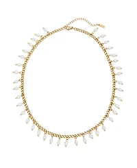 St. Moran Tarnish-Resistant Gold Natural Freshwater Imitation Pearl Mini Vicentina Necklace
