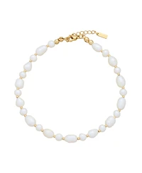 St. Moran Gold Natural Freshwater Imitation Pearl Chunky Leah Anklet