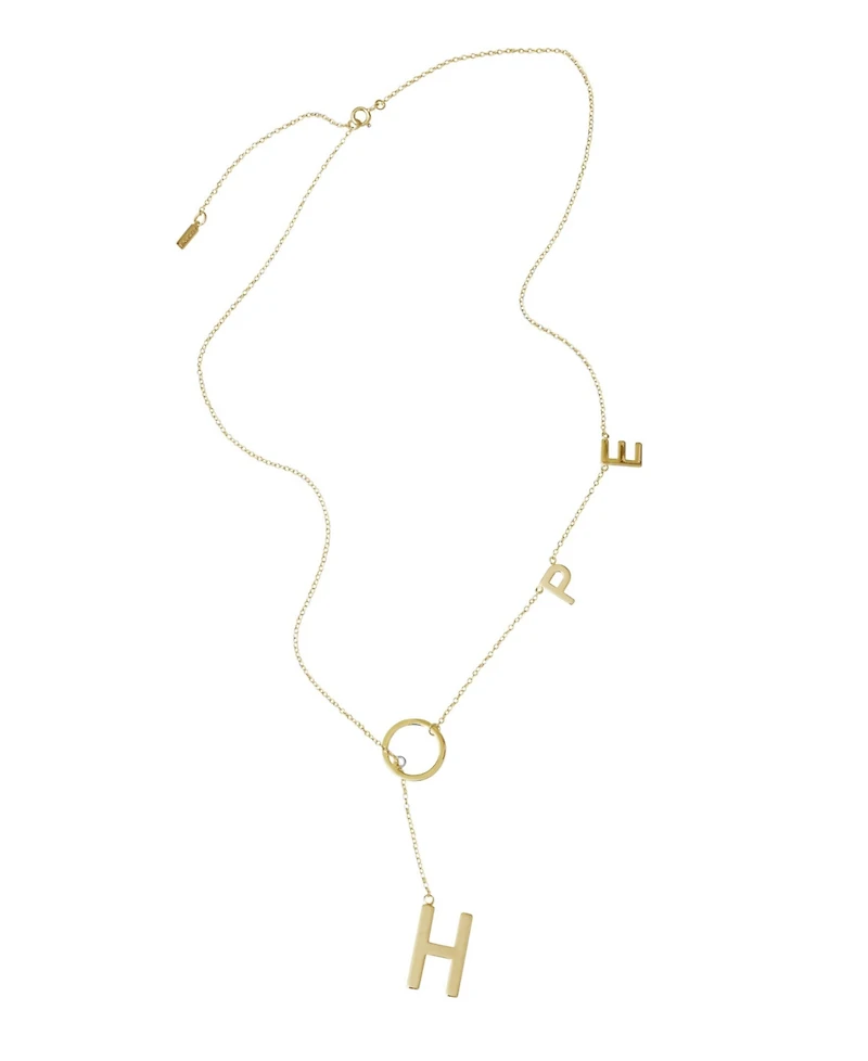 St. Moran Gold Hope Lariat Necklace