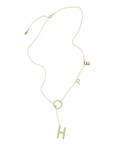 St. Moran Gold Hope Lariat Necklace