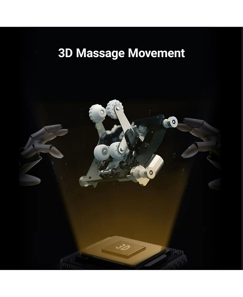 Harison 3D Massage Chair, Zero Gravity, Voice Control, 331lb Capacity(Hrm-711)